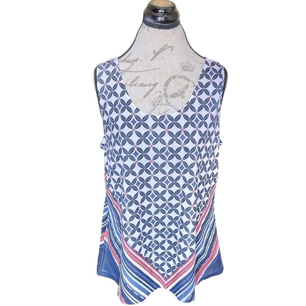 Women's Tank Top Medium Retro  Y2k Hipster Bohemian Boho Chic Festival Party